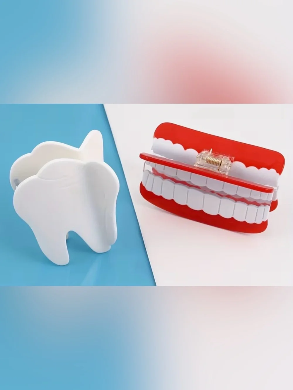 7/$70 Large Tooth Dentist Dental Hair Clip Claw 🔖